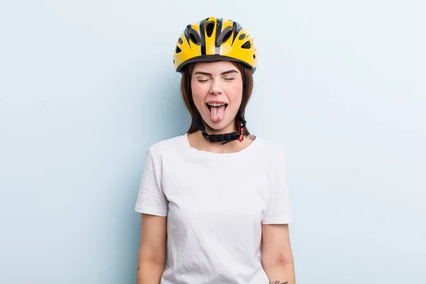 Young Adult Pretty Woman Bike Concept — Zdjęcie stockowe