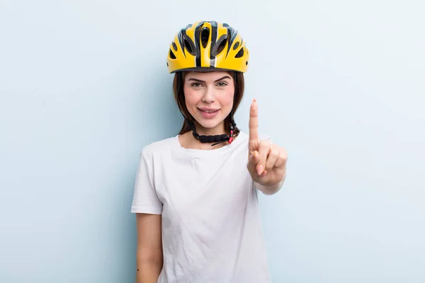 Young Adult Pretty Woman Bike Concept — Stock Photo, Image