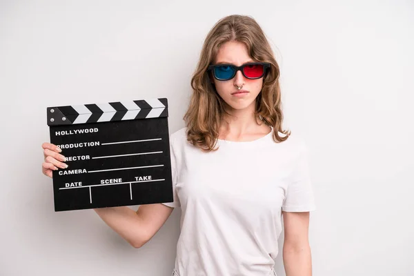 Teenager Girl Movie Film Concept — Stockfoto