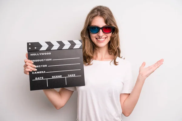 Teenager Girl Movie Film Concept — Stockfoto