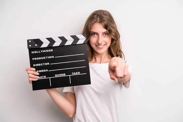 Teenager Girl Movie Film Concept — Stock Photo, Image