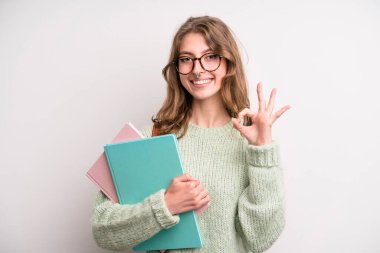 teenager girl. university student concept