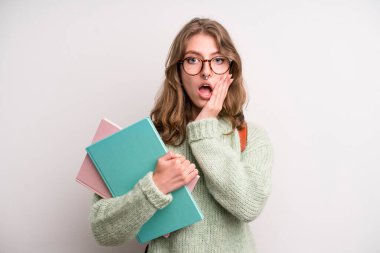 teenager girl. university student concept