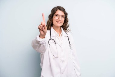 young adult pretty woman. physician concept