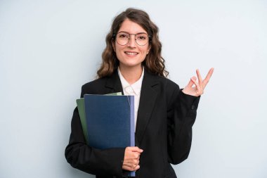 young adult pretty woman. master university student