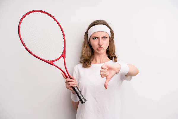 Teenager Girl Tennis Concept — Zdjęcie stockowe