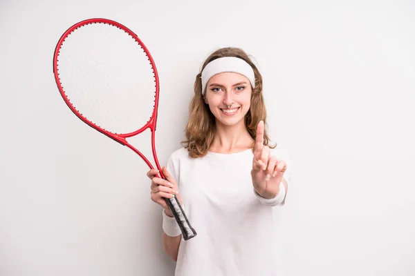 Дівчинка Підліток Тенісна Концепція — стокове фото