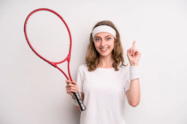 Дівчинка Підліток Тенісна Концепція — стокове фото