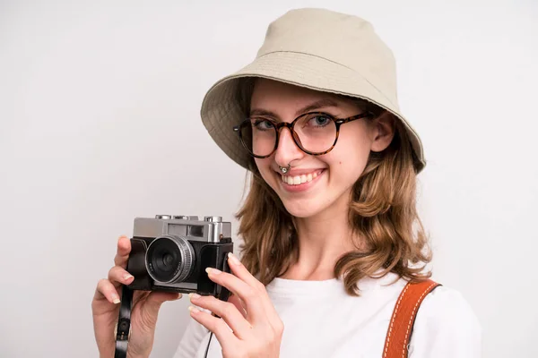 Teenager Girl Tourist Concept — Stockfoto