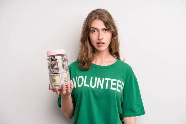 Teenager Girl Volunteer Donation Concept — Stok fotoğraf