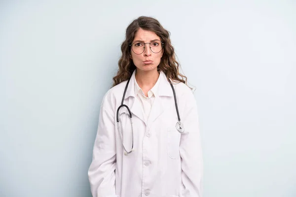Young Adult Pretty Woman Physician Concept — Fotografia de Stock