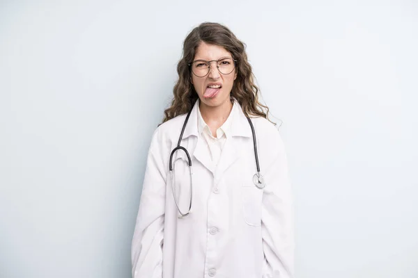 Young Adult Pretty Woman Physician Concept — Fotografia de Stock