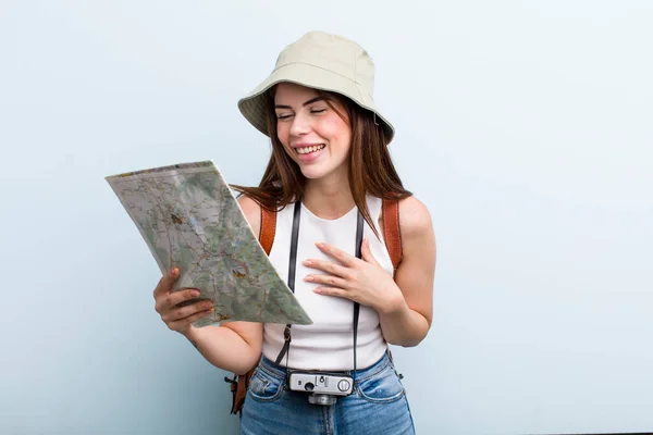 Young Adult Pretty Woman Enjoying Her Holidays Tourist Concept — Fotografia de Stock