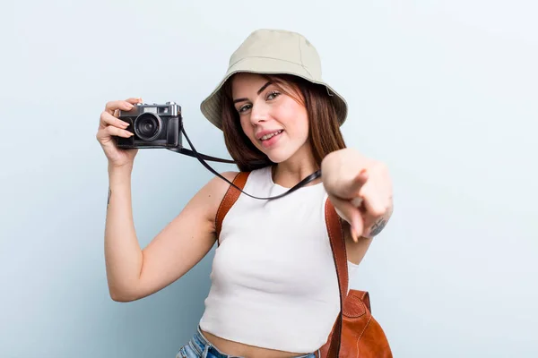 Young Adult Pretty Woman Enjoying Her Holidays Tourist Concept — Stockfoto