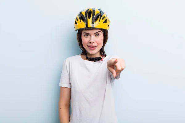 Young Adult Pretty Woman Bike Concept — Zdjęcie stockowe