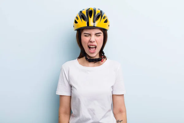 Young Adult Pretty Woman Bike Concept — Stock fotografie
