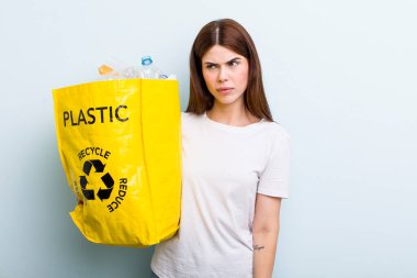 young adult pretty woman ecology concept