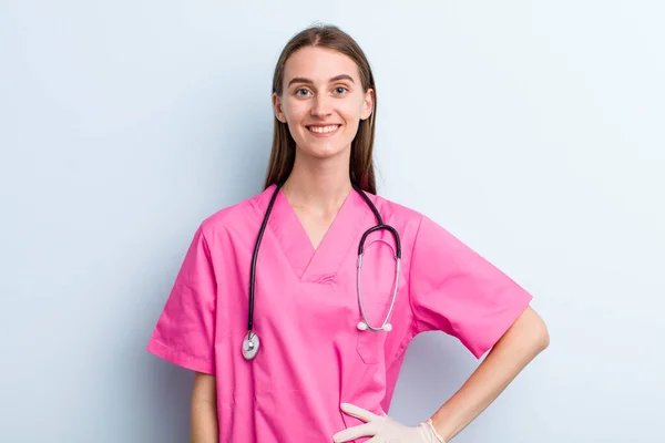 Young Adult Pretty Woman Veterinarian Concept — Stockfoto