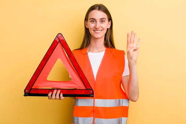 Young Adult Pretty Woman Car Emergency Concept — Stock Photo, Image