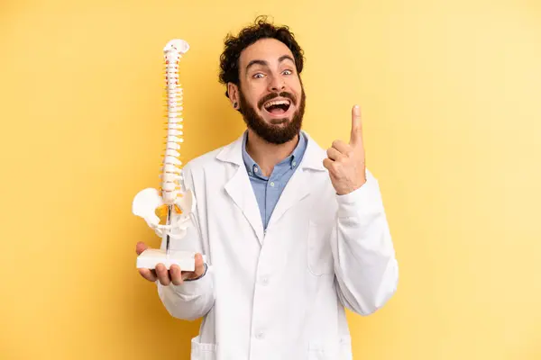 Feeling Happy Excited Genius Realizing Idea Spine Specialist Concept — Stock Photo, Image