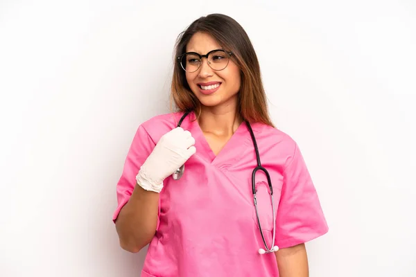 Asian Young Woman Feeling Stressed Anxious Tired Frustrated Veterinarian Student — Stockfoto