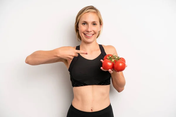 Mooie Jonge Volwassen Vrouw Fitness Dieet Concept — Stockfoto