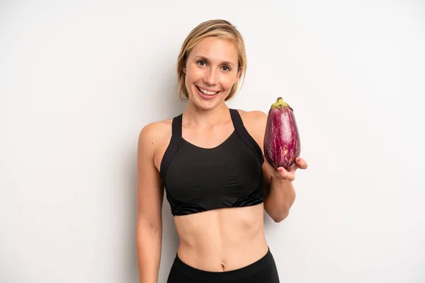 Pretty Young Adult Woman Fitness Diet Concept — Stock Photo, Image