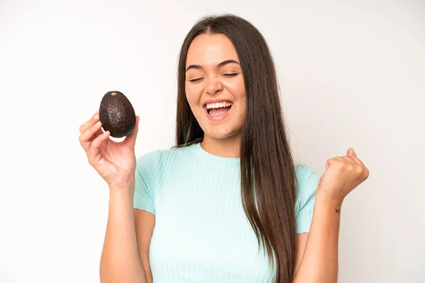 Muito Jovem Mulher Adulta Dieta Conceito Comida Saudável — Fotografia de Stock