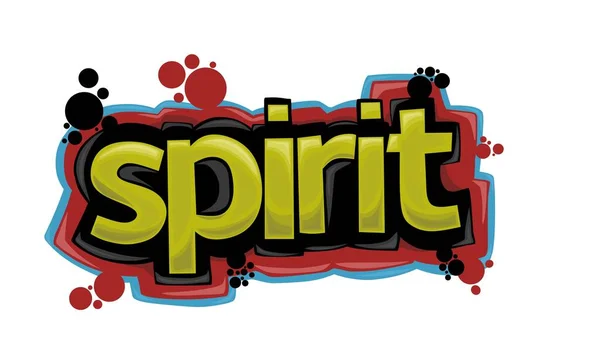 Cool Spirit Écriture Graffiti Design — Image vectorielle