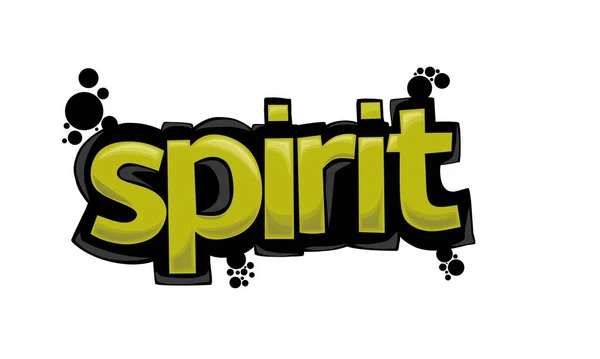 Cool Spirit Psaní Graffiti Design — Stockový vektor