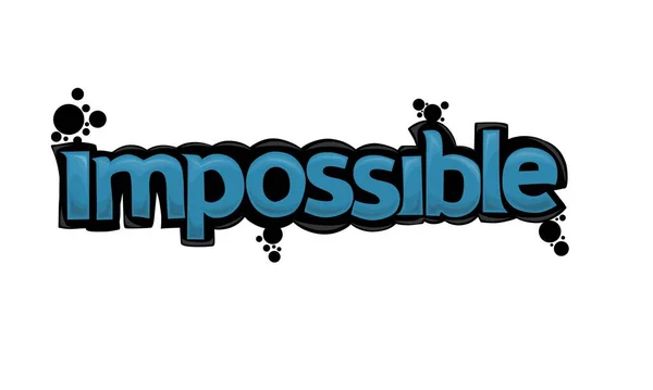 Cool Impossible Écriture Graffiti Design — Image vectorielle