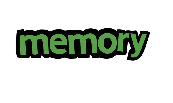 Memory Writing Vector Design White Background — Stock vektor
