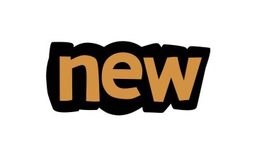 Beyaz arkaplanda yeni harf vektör tasarımı