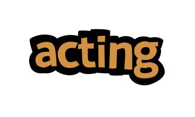 Beyaz arkaplanda oyunculuk vektör tasarımı