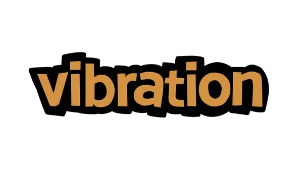 Vibration Bokstäver Vektor Design Vit Bakgrund — Stock vektor