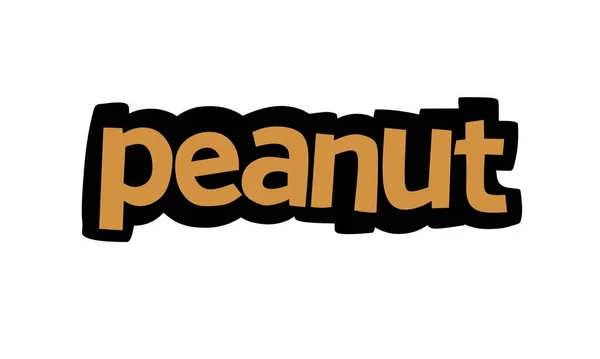 白底Peanut字母矢量设计 — 图库矢量图片