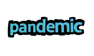 Beyaz arkaplanda PANDEMIC yazı dizaynı