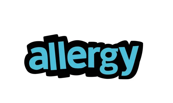 Allergy Writing Vector Design White Background — Stock Vector