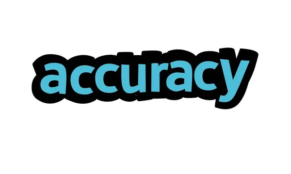 Accuracy Writing Vector Design White Background — Stock Vector