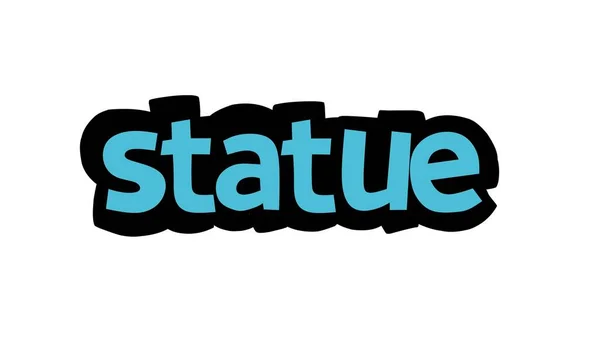 Statue Zápis Vektorový Design Bílém Pozadí — Stockový vektor