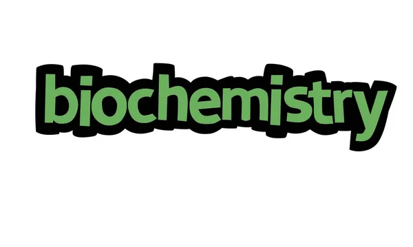 Biochemistry Writing Vector Design White Background — Stok Vektör