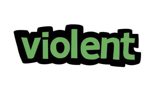 Violent Writing Vector Design White Background — Stock vektor