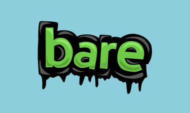 BARE arkaplan yazma vektör tasarımı çok havalı ve basit