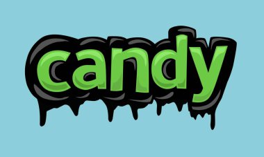 CanDY arkaplan yazma vektör tasarımı çok havalı ve basit