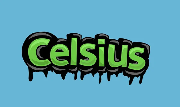 Celsius Background Writing Vector Design Very Cool Simple — Vettoriale Stock