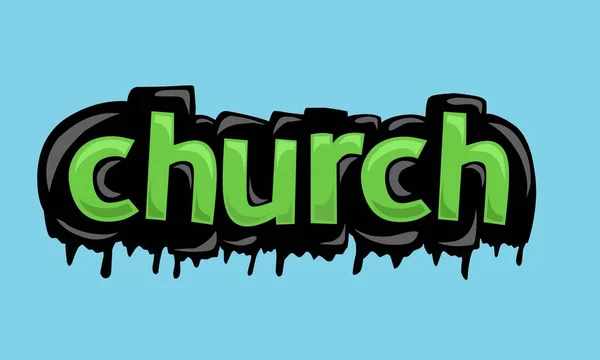 Church Background Writing Vector Design Very Cool Simple — Vetor de Stock