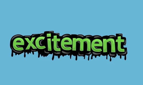 Excitement Background Writing Vector Design Very Cool Simple — ストックベクタ