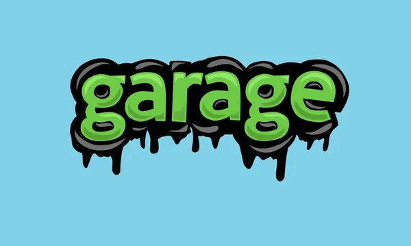 Garage Background Writing Vector Design Very Cool Simple — Wektor stockowy