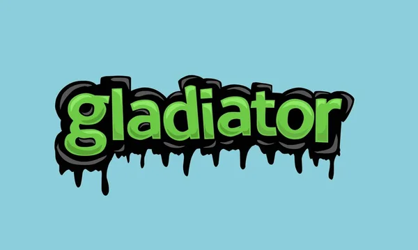 Gladiator Background Writing Vector Design Very Cool Simple — Vettoriale Stock