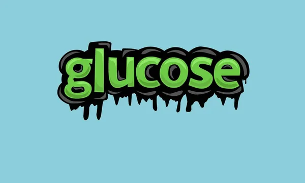 Glucose Background Writing Vector Design Very Cool Simple — Stock vektor